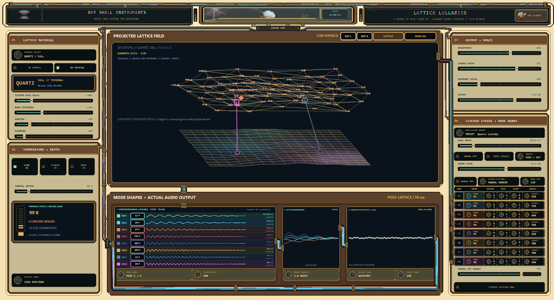 Crystal lattice field and virtual pickups